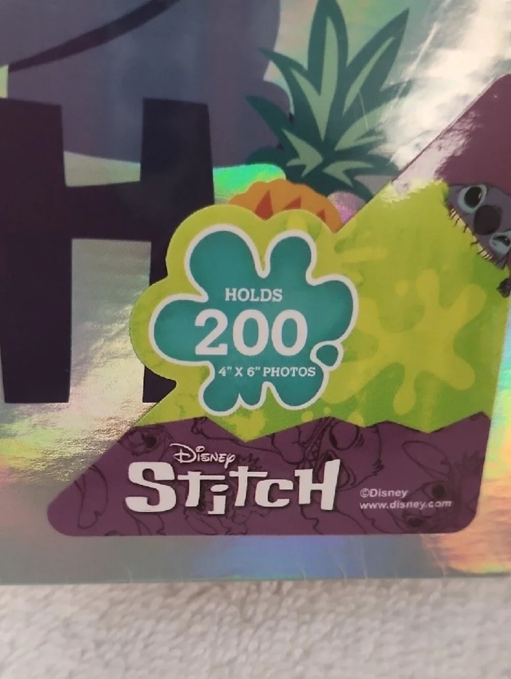 Disney Stitch Holographic Folder Blue Gray Pink